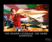 THE HIGHER LEVERAGE, THE MORE HAPPINESS 