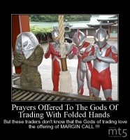 Prayers Offered To The Gods Of Trading With Folded Hands 