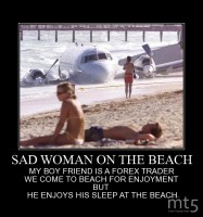 SAD WOMAN ON THE BEACH