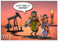 Syrian rebels set oil wells ablaze