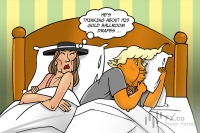 Trump boasts about gold curtains during military award ceremony