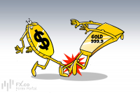 Gold falls as fragile truce falters and investors sell metal
