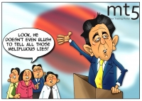 Abe’s economic strategy knocks indices down
