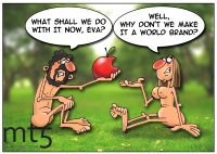 Apple comes up in the world