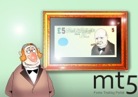 W. Churchill to be portrayed on 5-pound notes