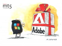 Акции Adobe резко выросли из-за слухов о слиянии с Microsoft