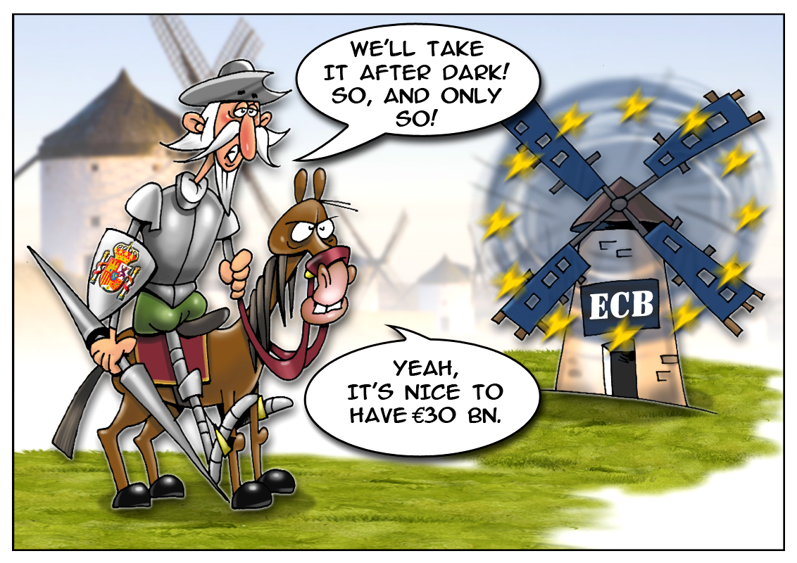 Spanish banks to seek &euro;30 bln in ECB loans
