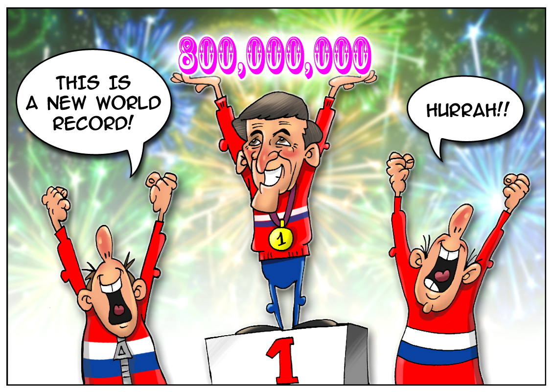 Russian style Olympics: bunch of gold, silver, bronze, and 800 million rubles