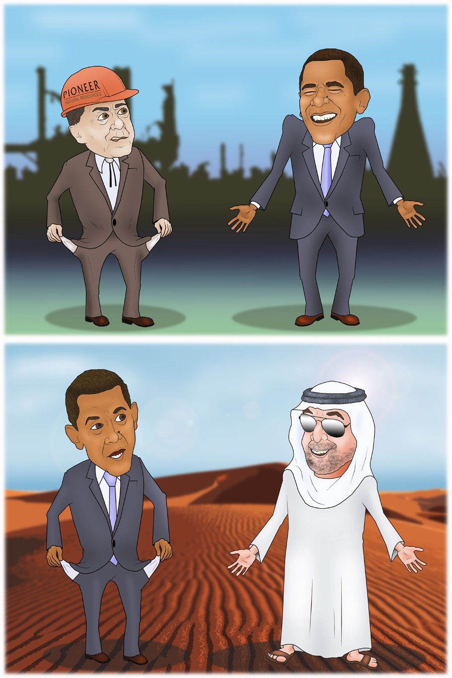 Slump of oil prices affected shale oil producers