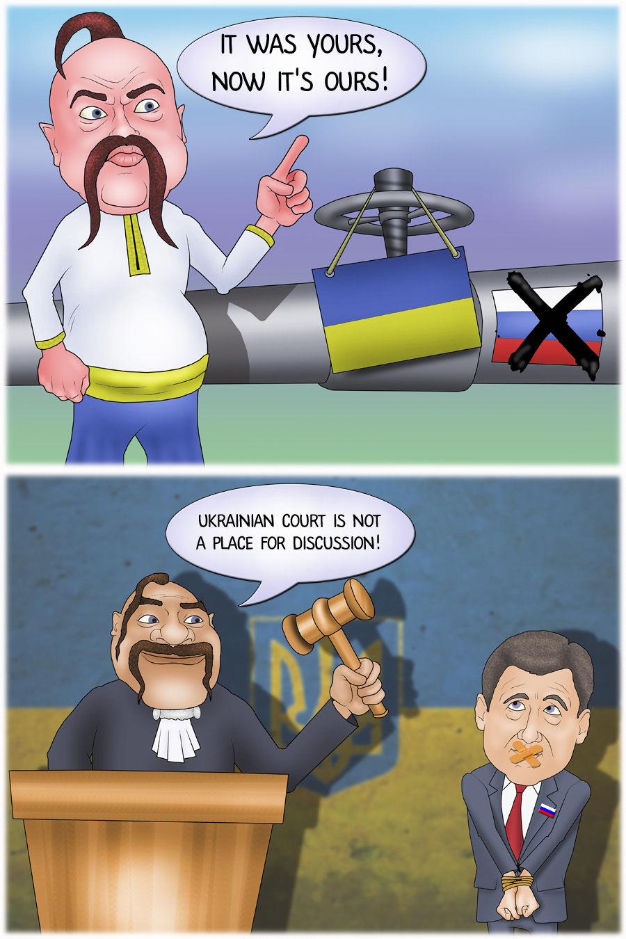 Ukraine nationalizes Russian pipeline