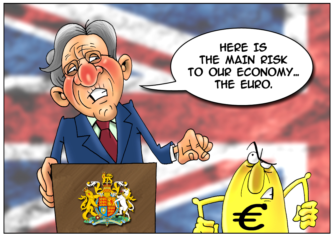 Weak euro threatens the strong UK