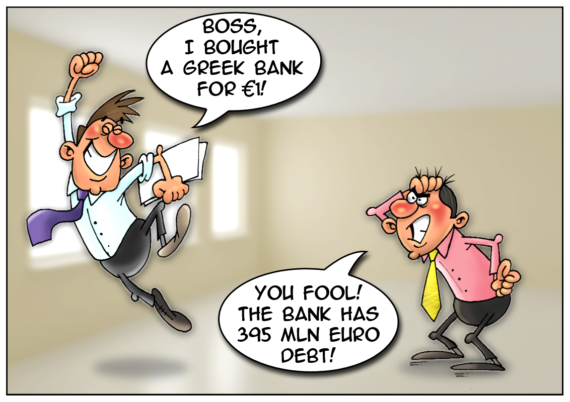 No petty cash is left. Would you like a bank as change?