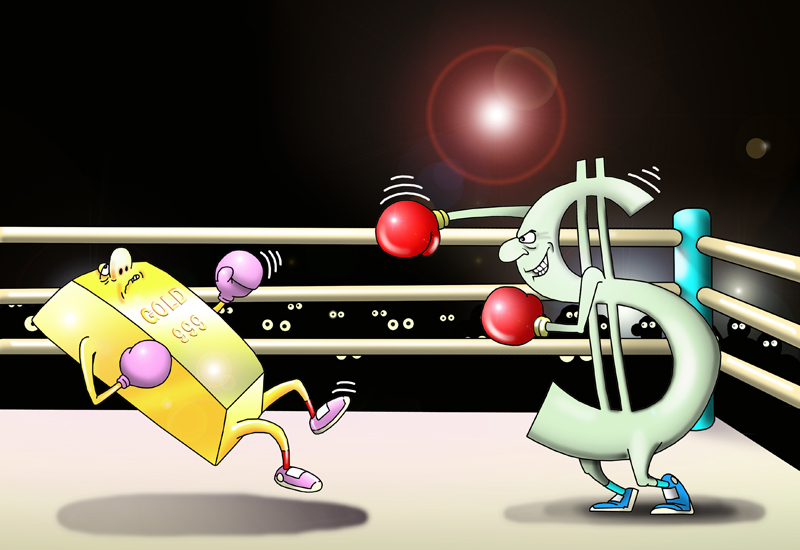 Gold falls to low of 2010