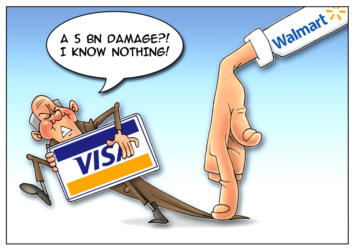 Wal-Mart sues Visa for high swipe fees