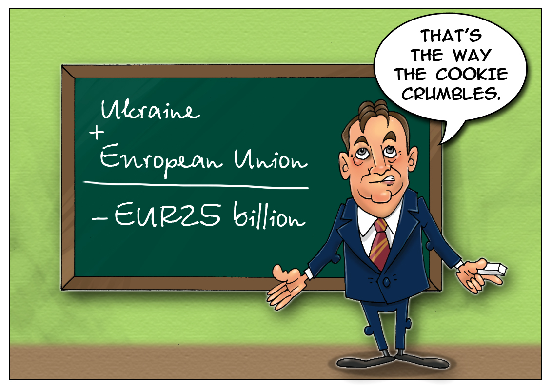 Ukraine to cost 25 bn euros to Europe