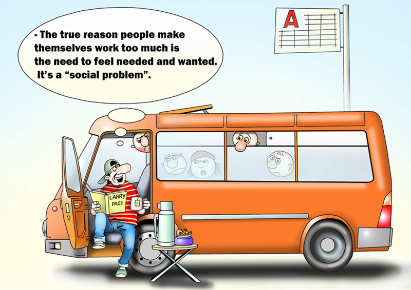 Google founder Larry Page says people shouldn&rsquo;t work as much