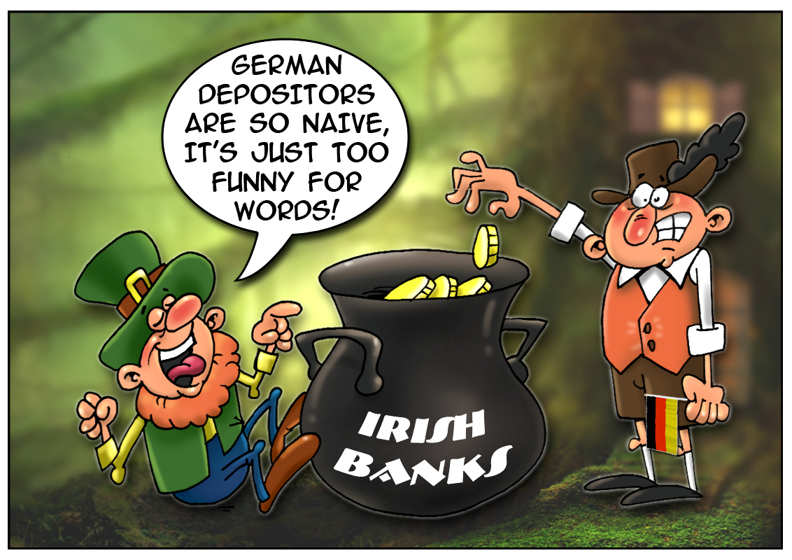 Angela Merkel has a grudge against Irish bankers