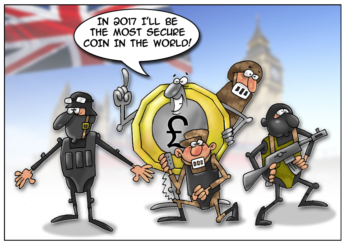 UK introduces sounder pound to fight fraud