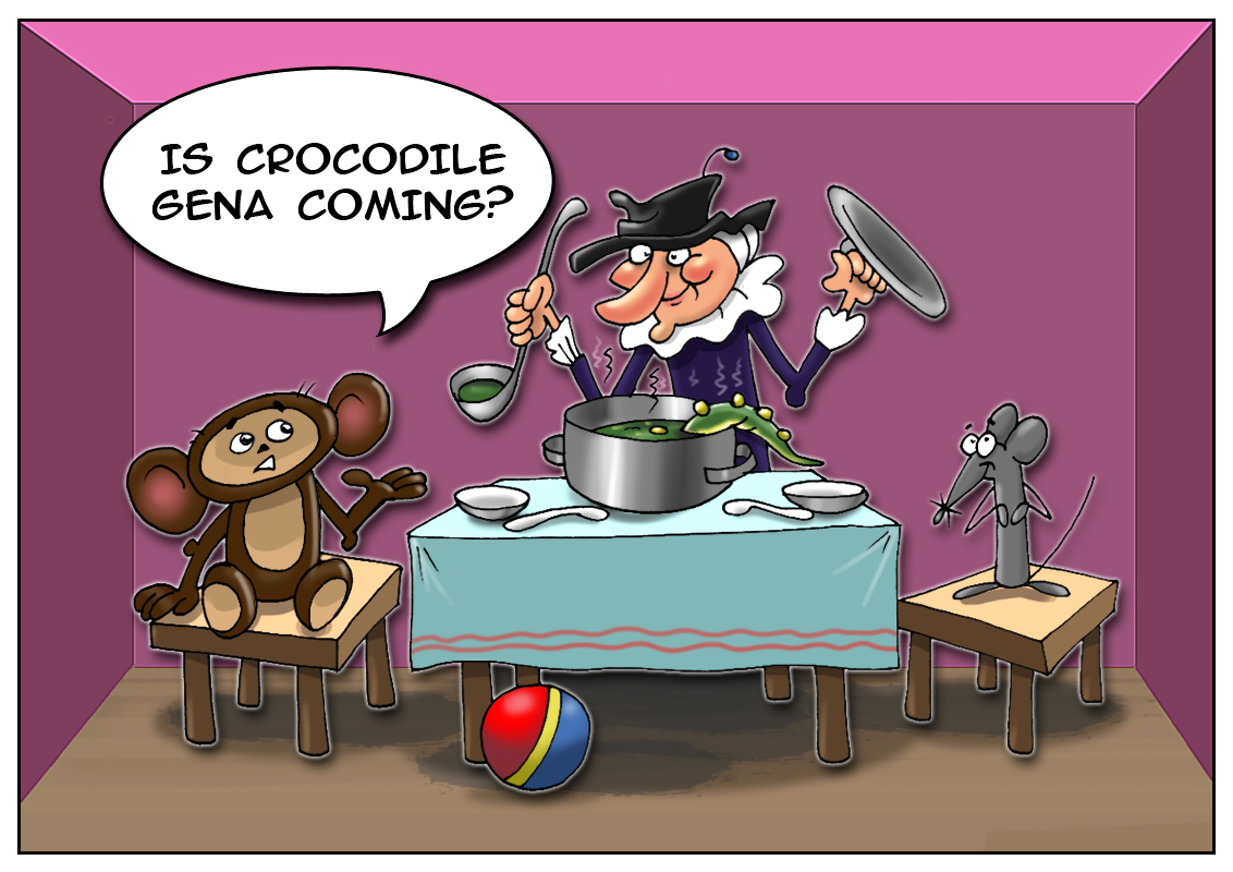 Gena the Crocodile's final song: who wants to try Russian style delicious crocodile meatballs