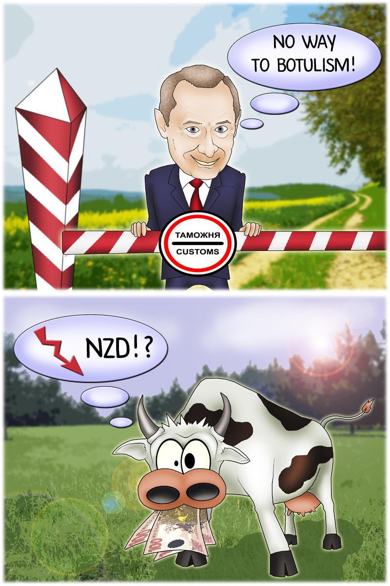 NZD pressed by China and Russia ban on NZ milk imports