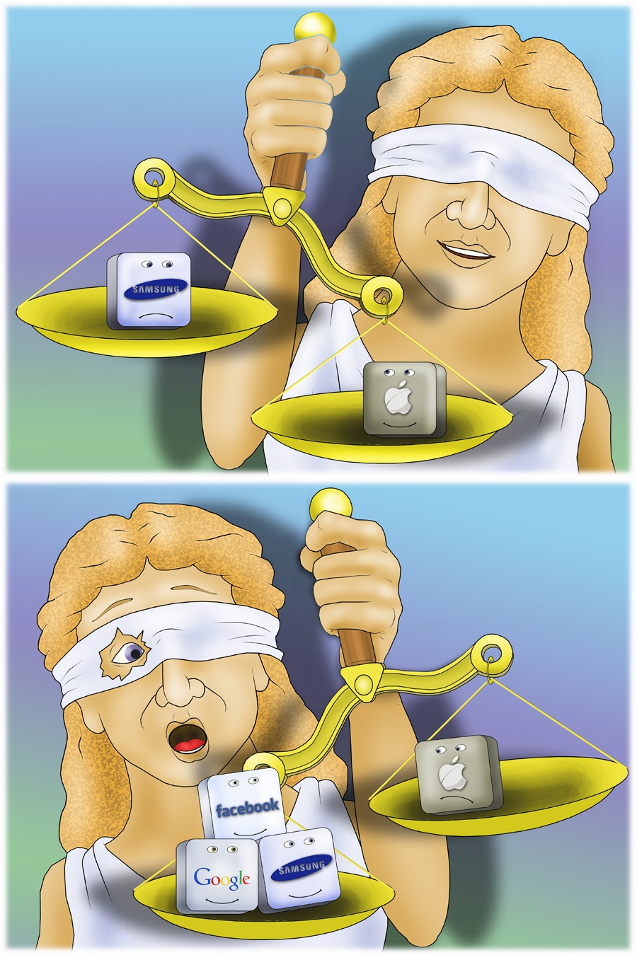 Samsung поддержали Google и Facebook в судах с Apple