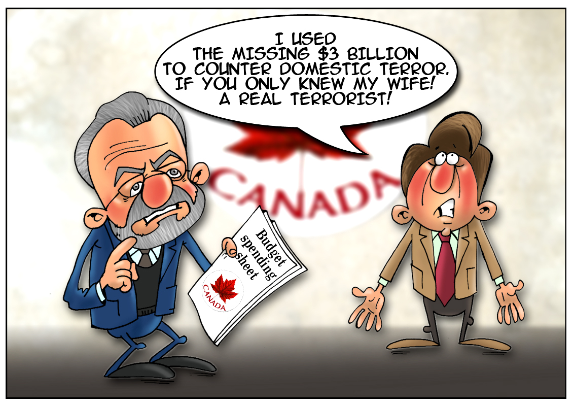 Canadian officials misappropriate funds allocated to anti-terrorism 
