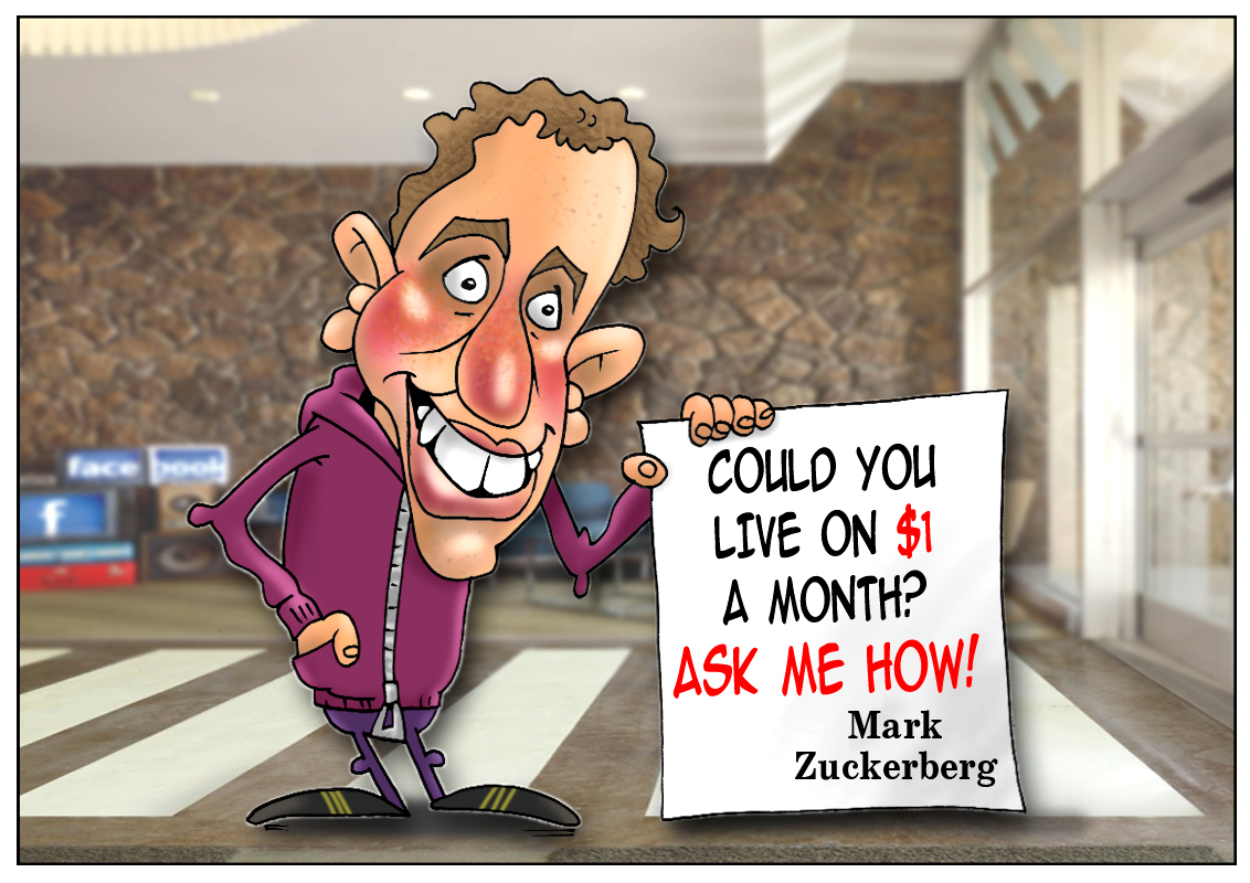 Zuckerberg&rsquo;s pay revised to $1