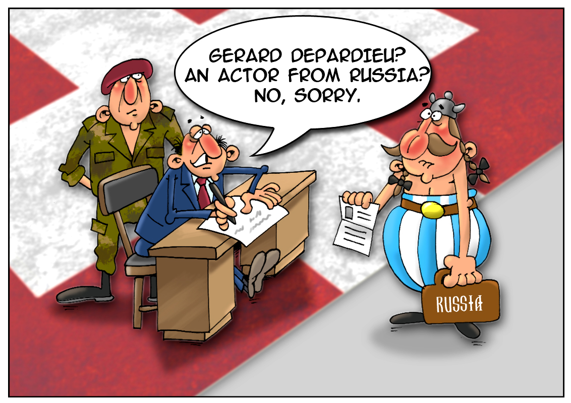 Switzerland crowded with aliens