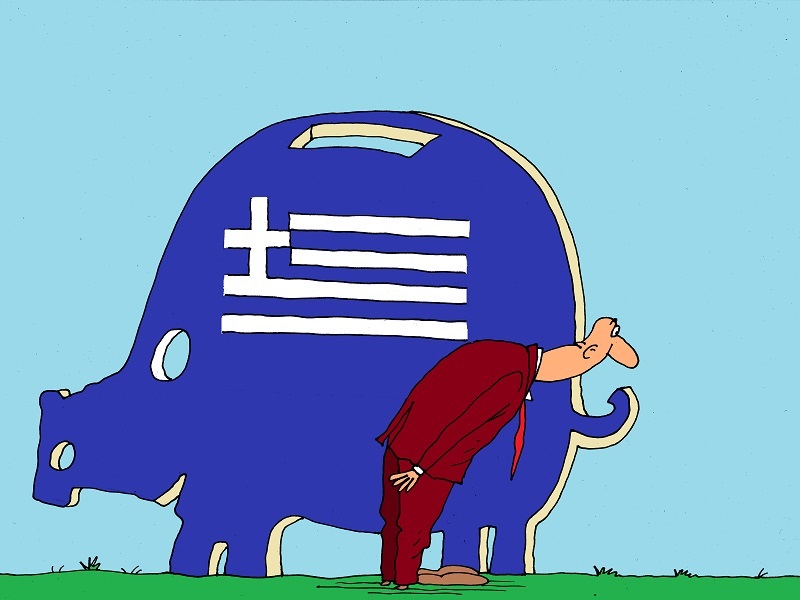Greek default spreads panic