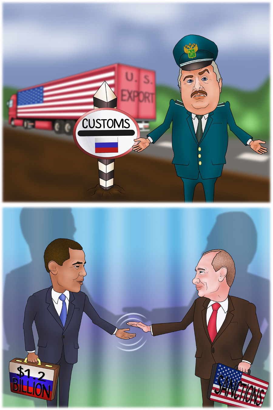 U.S. export sales to Russia hit record despite sanctions