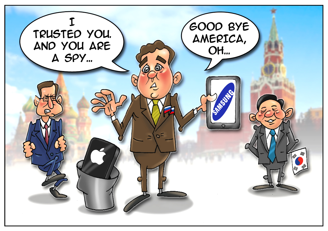 Russia&rsquo;s officials switch to Samsung over security concerns