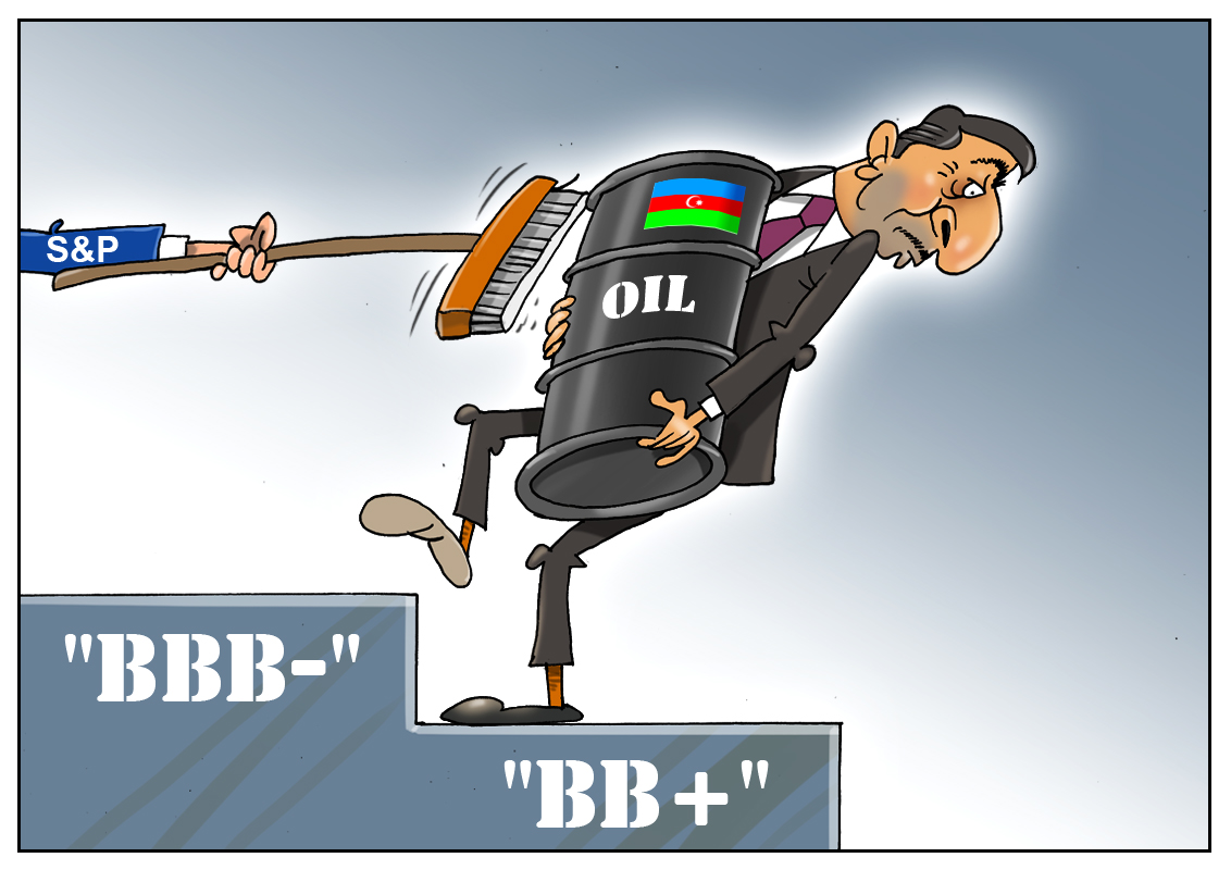 Azerbaijan credit rating cut to junk by S&amp;P