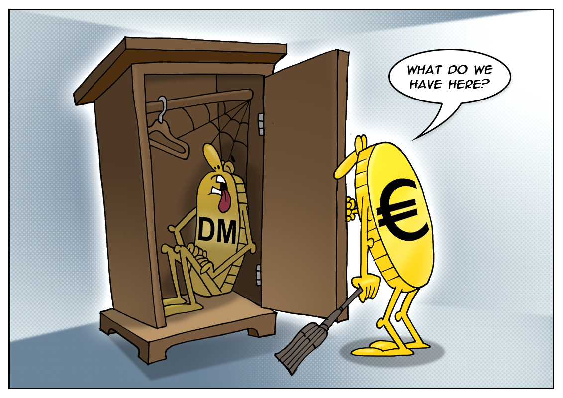 Warga Eropa menyimpan 15 miliar euro dalam mata uang nasional terdahulu