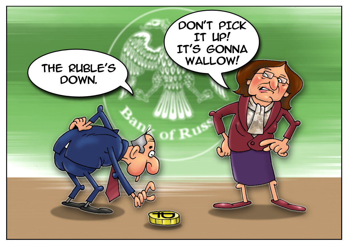 Russian ruble takes nosedive