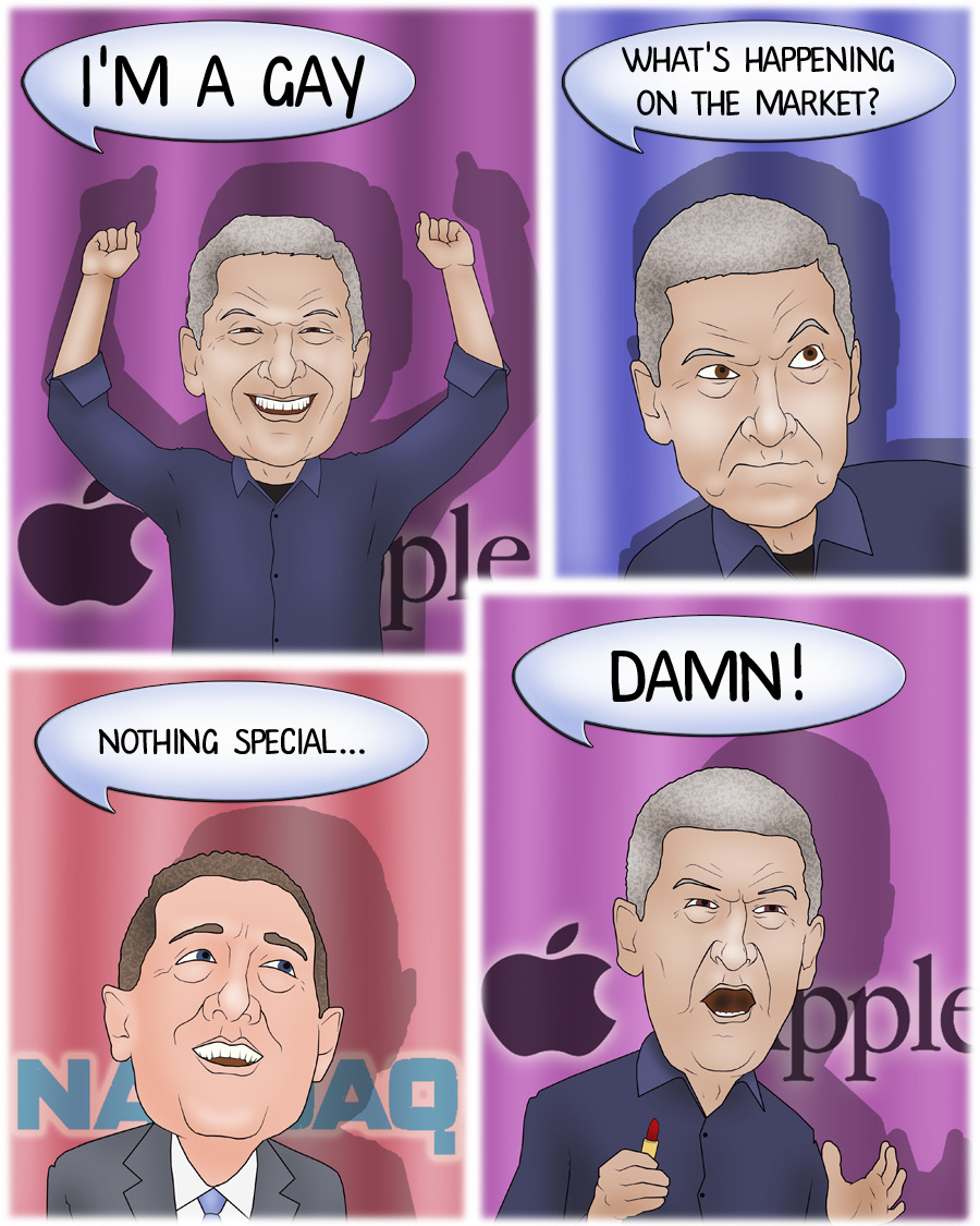 Markets calmly react to Apple CEO&rsquo;s homosexuality