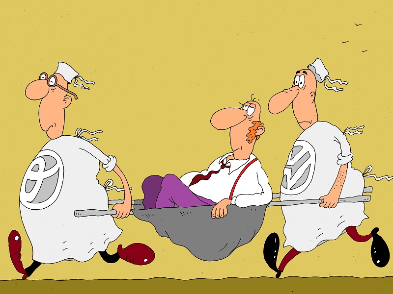 Toyota outpaces Volkswagen in sales