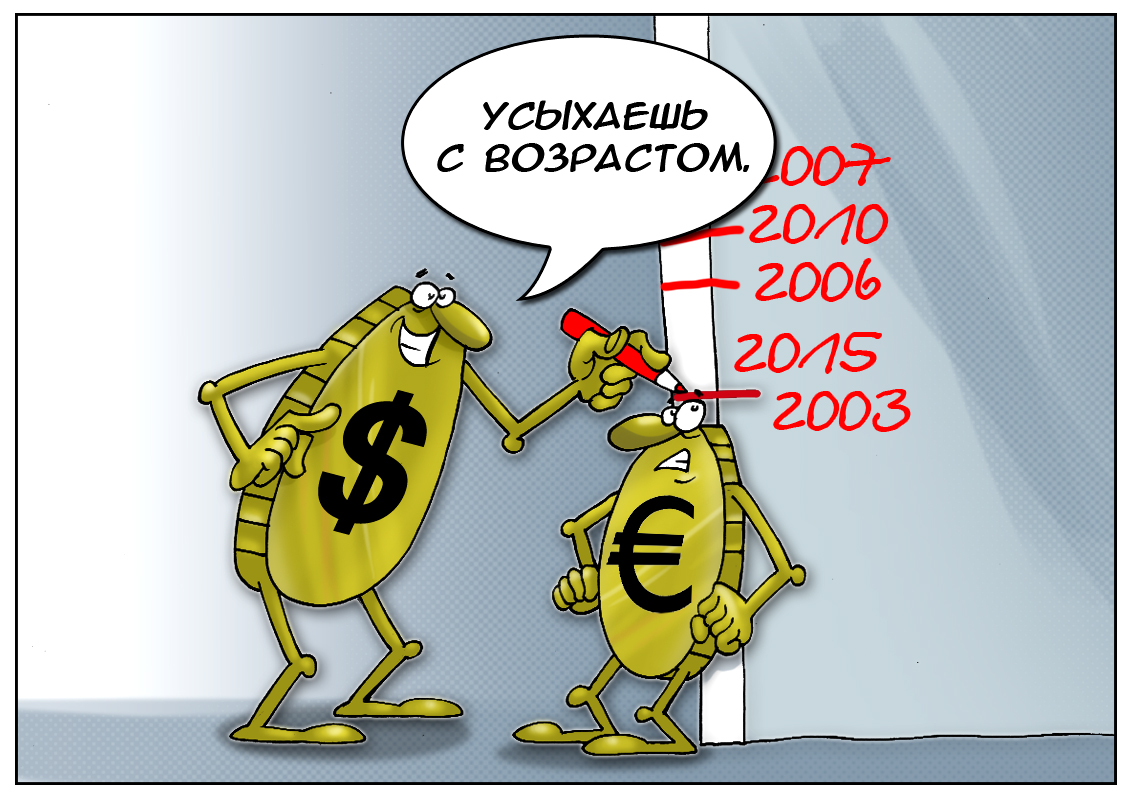 Экономический ребус: сила слабого евро против слабости сильного доллара