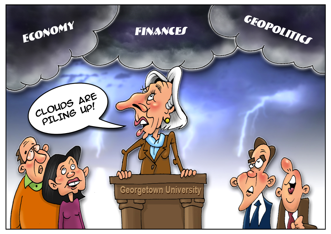 Christine Lagarde: politics weighs on economy