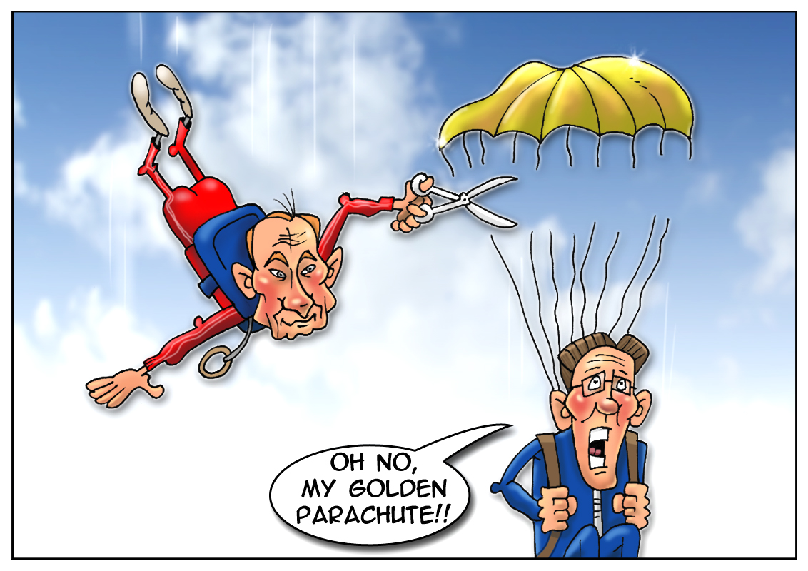 Golden parachute fails to open
