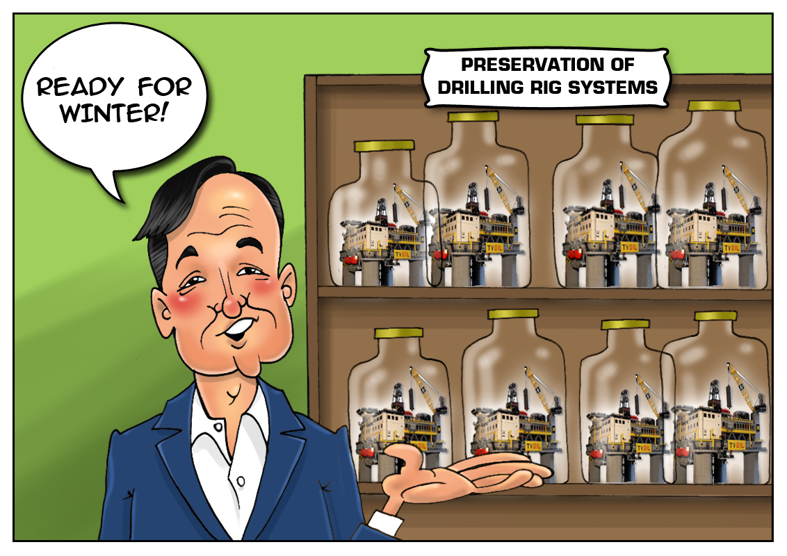 Oil drillers put rigs in warm stacks