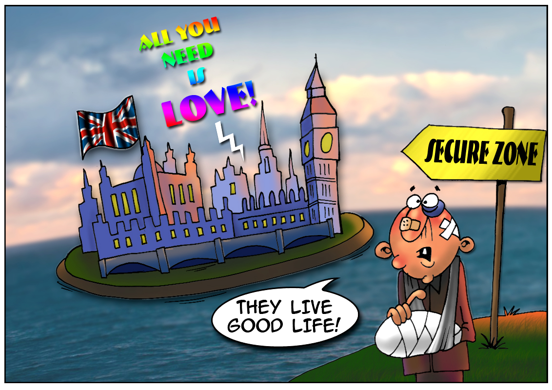 The British sleep securely