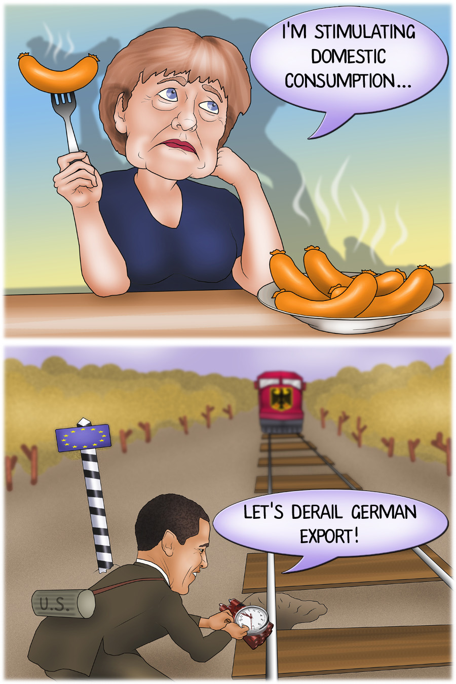 EU scared of German export