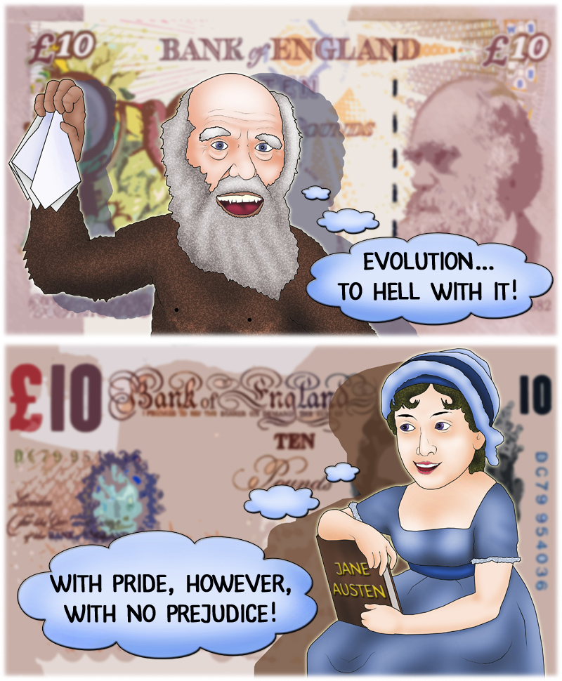 Jane Austen to replace Darwin on Britain's £10 note