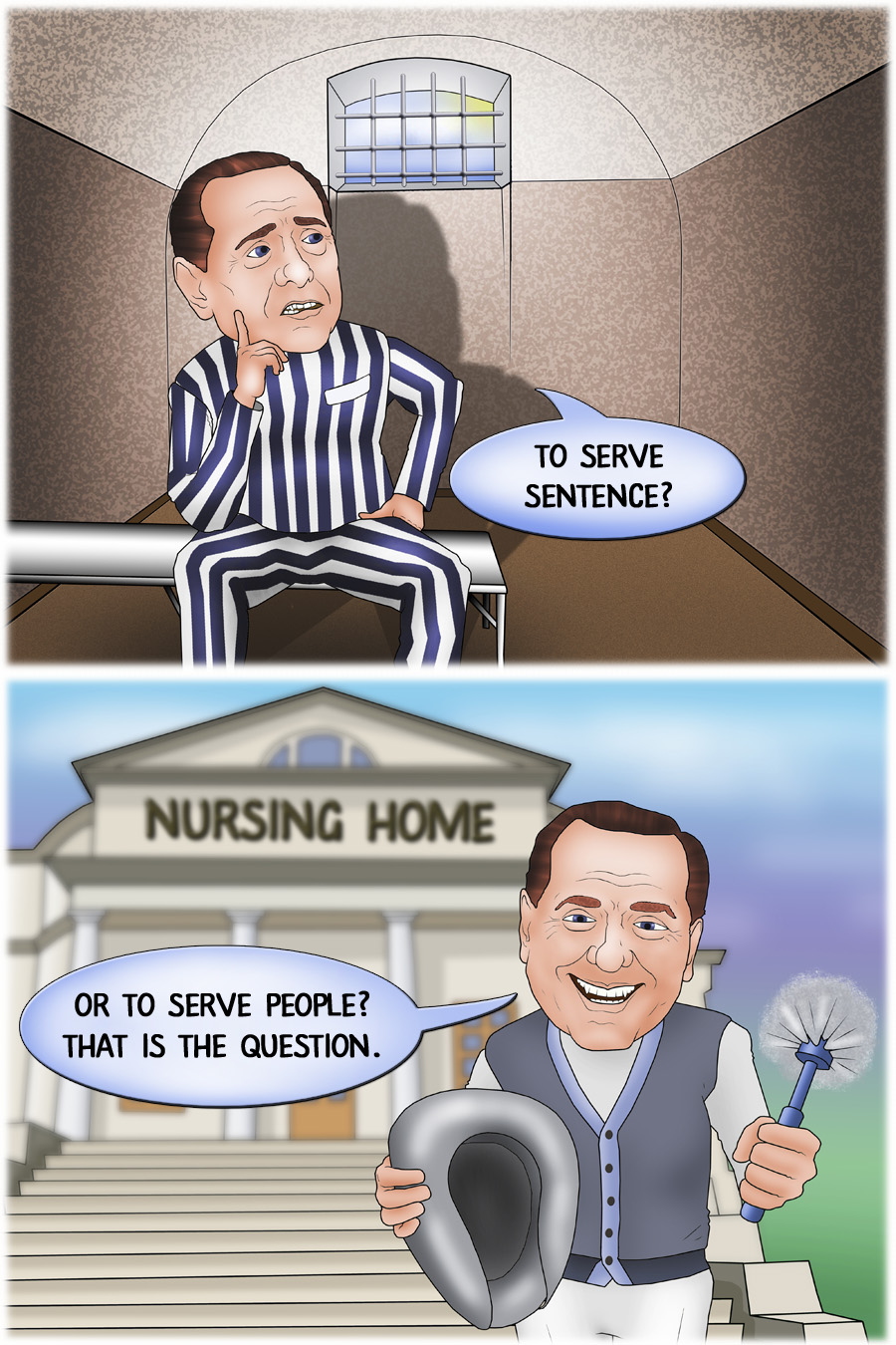 Berlusconi to get job in nursing home