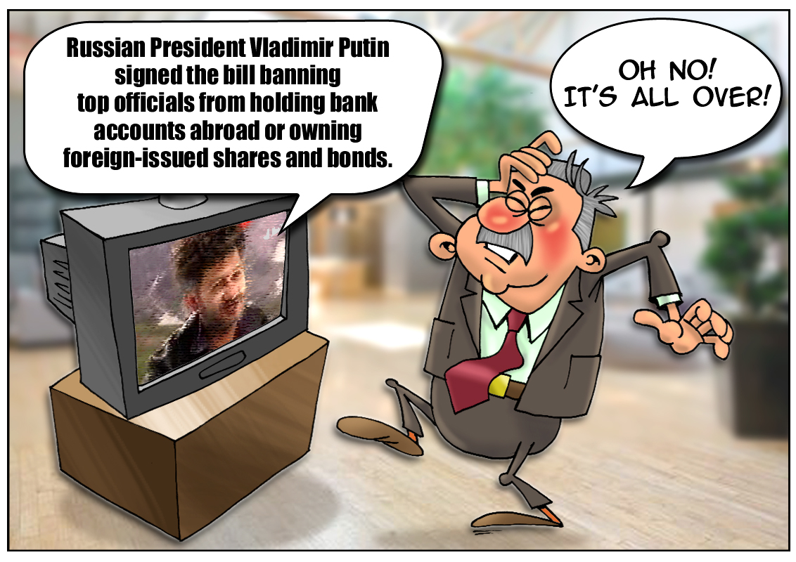 Russian top public officers to keep money within the country