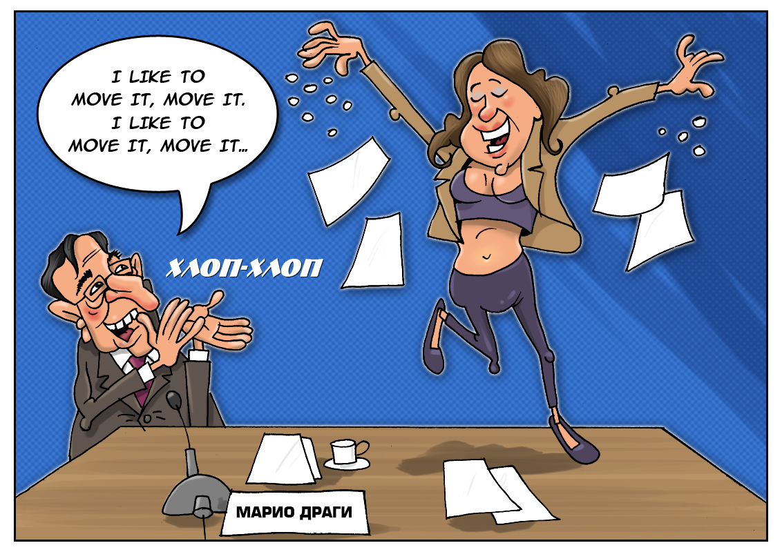 Пресс-конференция как место преступления, на Марио Драги совершенно нападение!
