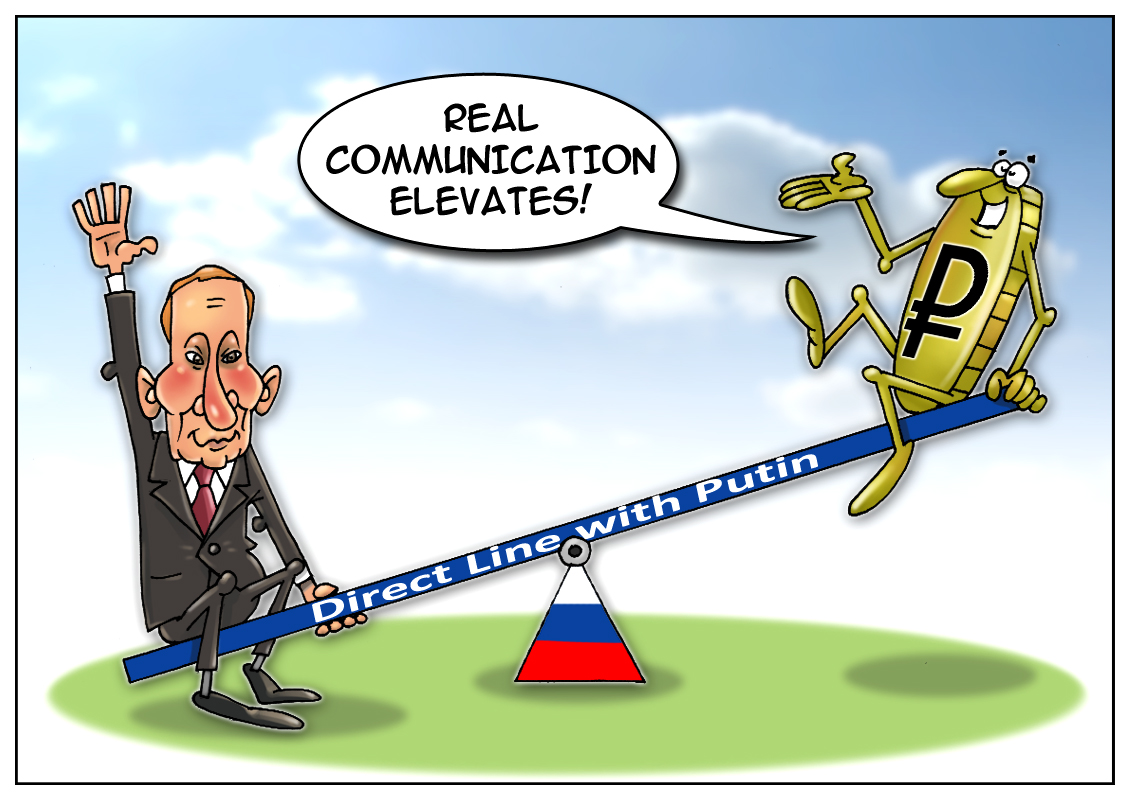 Ruble spikes after Putin's annual Q&amp;A session