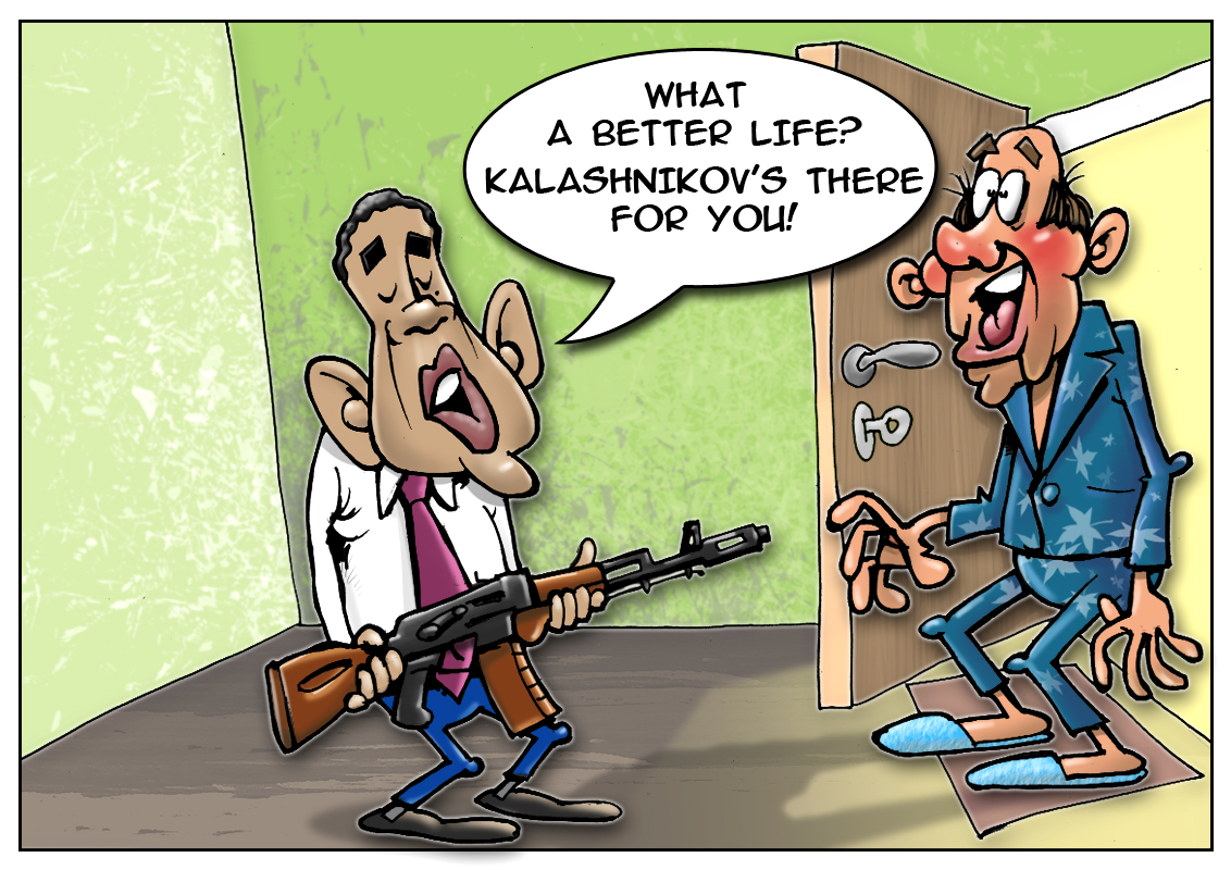 Obama&rsquo;s sanctions trigger excessive demand for AK-47 guns