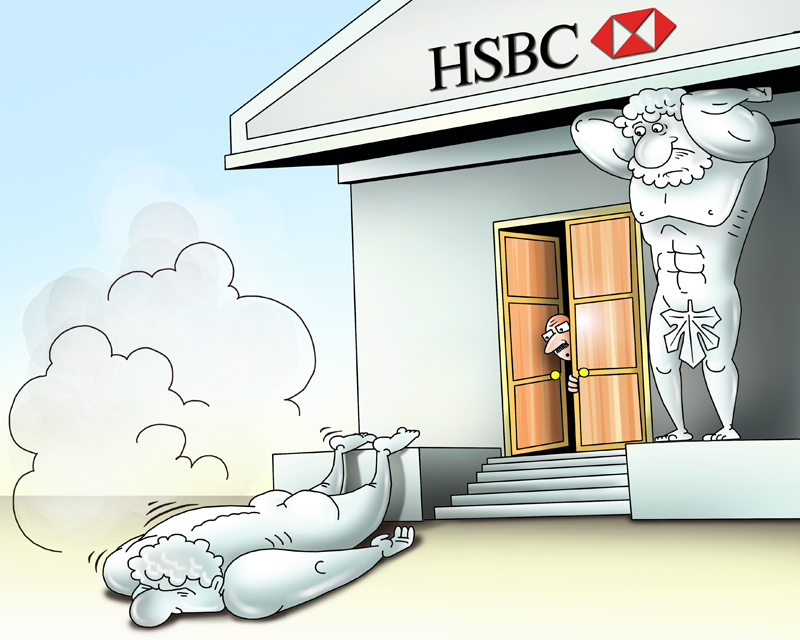 Прибыль HSBC рухнула на 62%