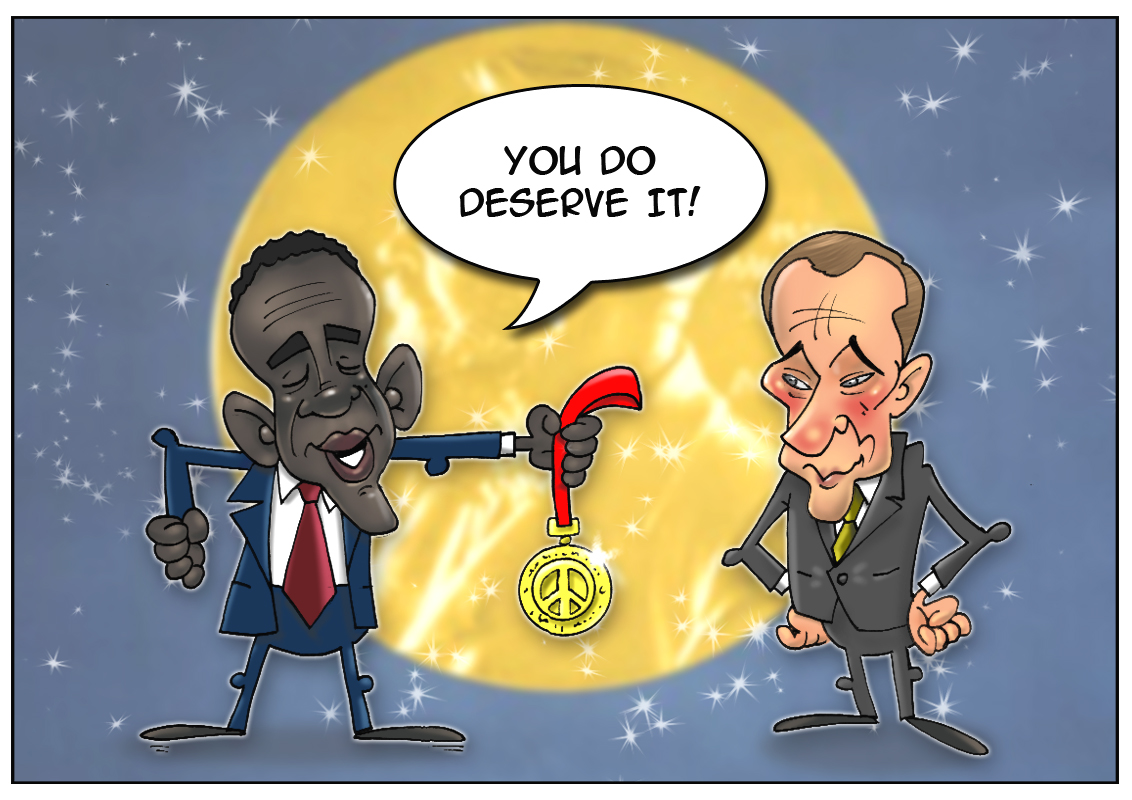 Putin kept peace - give him award, please